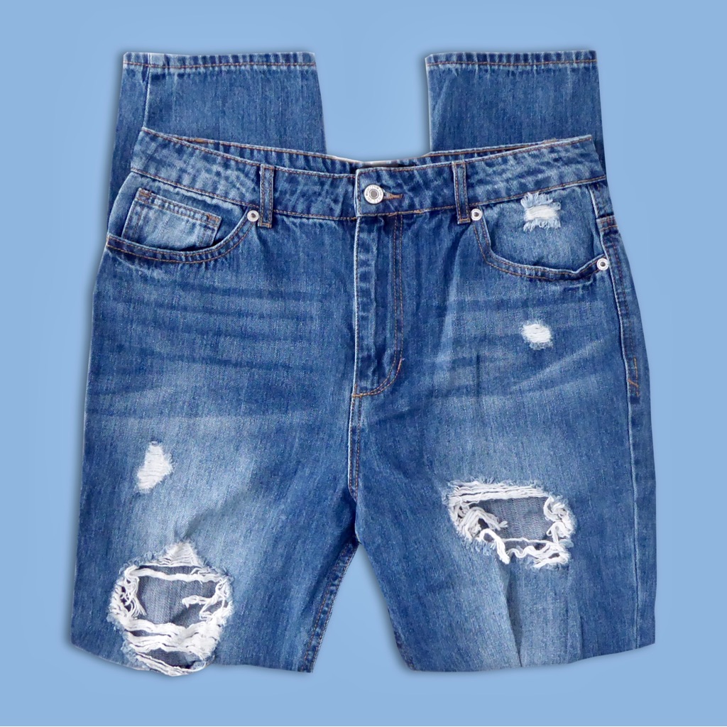 Forever 21 Premium Denim Distressed Jeans